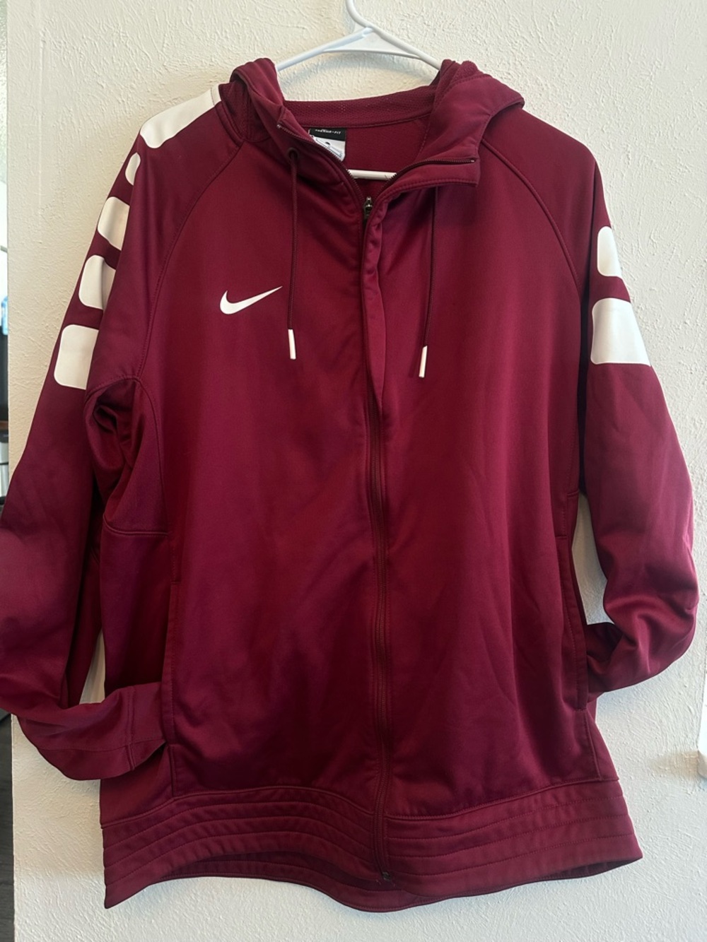 Nike Red Therma-Fit Pullover Hoodie